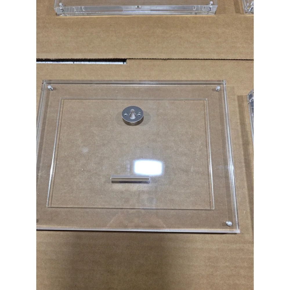 4- Clear Acrylic Magnetic Picture Frames Photo for 5x7 pics, Documents, Memories